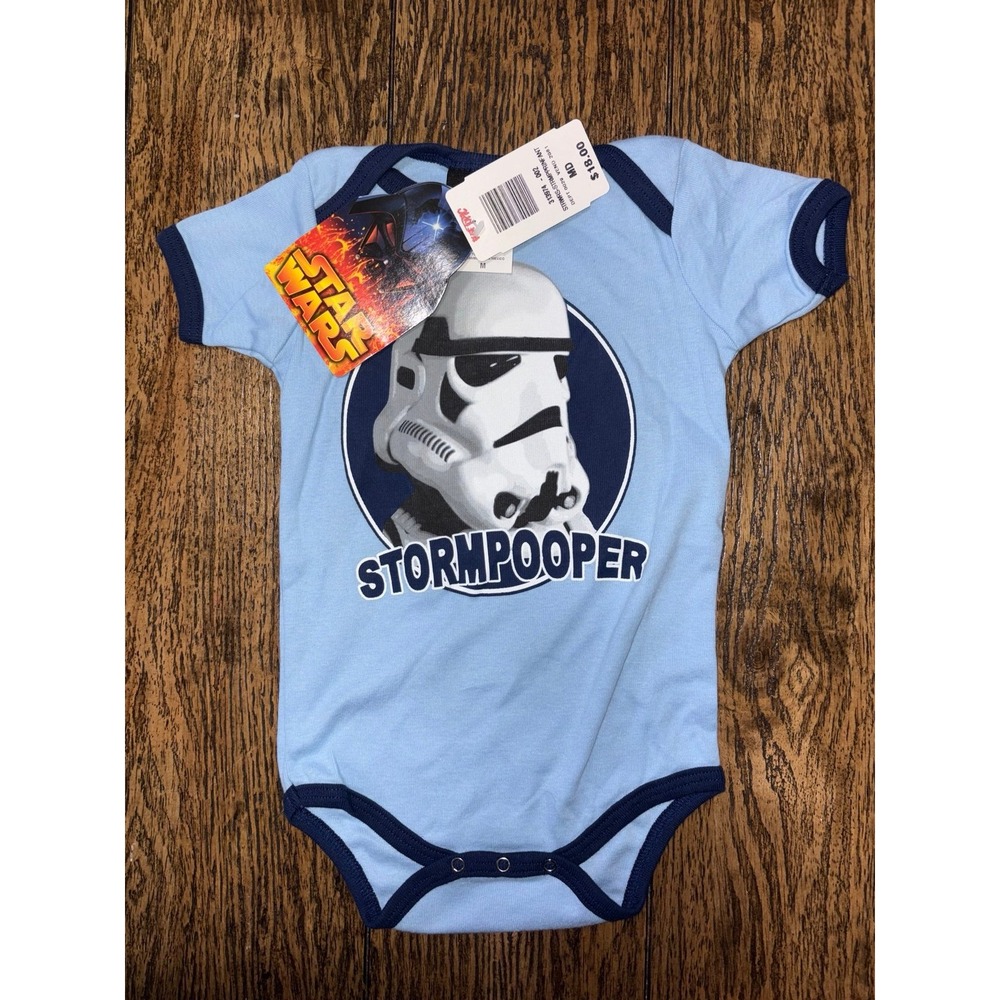 NWT Vintage Star Wars Stormtrooper Baby Onesie M